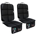 Car Seat Protector for Child Car Seat, Durable 600D Fabric Waterproof Car Seat Cover with Thick Pad Non-Slip Backing，No Imprints (Thicker Black-2pc) - color: Thicker Black-2pc
