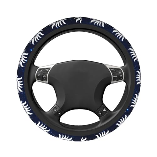 Steering Wheel Cover for Women Men Anti-Slip Breathable and Sweat Absorption Universal Cute Steering Wheel Protector Car Accessories -1PC