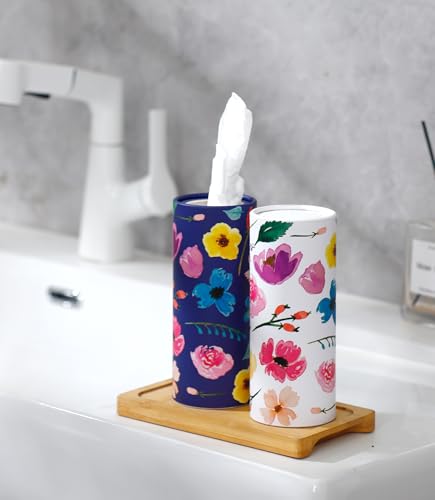 Winoo Design Small Car Tissues Holder - 4PK Facial Tissues - Travel Tissue Tubes Box - Car Cup Holder - 200 Sheets