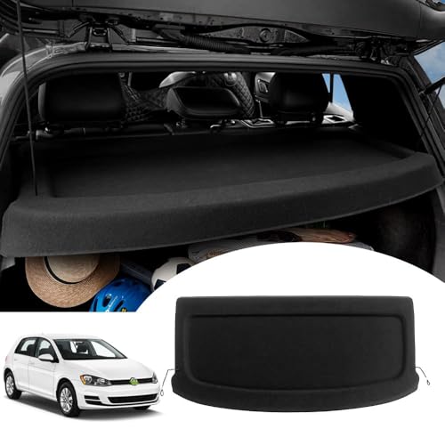 Powerty Cargo Cover for 2015-2019 VW Golf MK7 GTI Trunk Cover Trunk Shielding Shade Cargo Luggage Cover for Volkswagen Golf MK7 GTI Accessories(Can Withstand The Load) - size: 2015-2019 | VW Golf MK7 Gti