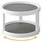 Lazy Susan Organizer, 2 Tier Non Skid Spice Rack Turntable,360 Degree Rotating Seasoning Organizer, 10-Inch Spinning Organizer for Pantry Cabinet, Kitchen, Countertop, Vanity Display Stand - size: 1-Pack, 2-Tier, 10-Inch