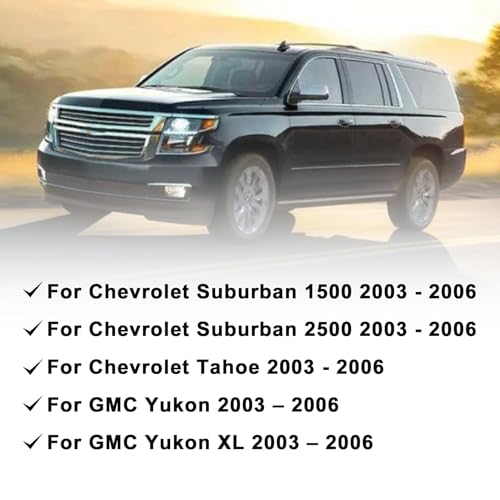Driver Side Bottom Leather Seat Cover & Foam Cushion Light Neutral Tan 522 or 52i Compatible with Chevy Avalanche Tahoe Suburban GMC Yukon XL 2003 2004 2005 2006 - color: Light Tan