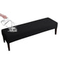 FORCHEER Dining Bench Cover Stretch Waterproof Black Dining Room Bench Table Seat Cover 54x18 Washable Non-Slip (Waterproof Jacquard Fabric-Black) - color: Waterproof Jacquard Fabric-black