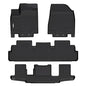 GINOWY-Floor Mats for Nissan Pathfinder 2022-2025 2026 (7 Passenger), TPE Rubber All Weather Mats Pathfinder 1st 2nd 3rd Row Custom Fit Waterproof All Season Car Accessories Black - style: 44) for Nissan Pathfinder 7 Seats 2022-2026 Floor Mats
