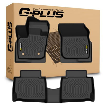 G-PLUS Floor Mats Compatible with Ford Fusion & Lincoln MKZ 2017 2018 2019 2020 Floor Liners, TPE Custom Fit All Weather Protection 1st & 2nd Row Car Mats Black - size: 17-20|Fit Ford Fusion|3PCS