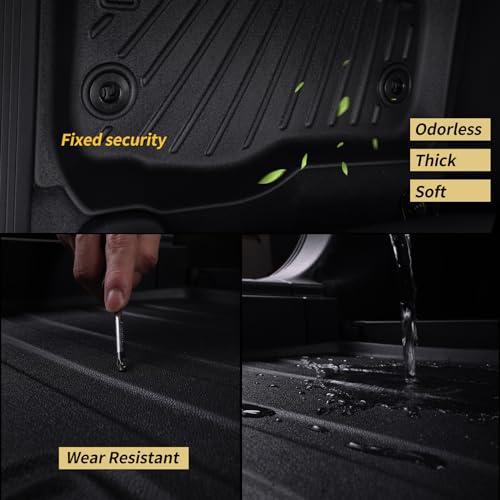 Floor Mats for All-NEW 2025 KIA K4,TPE All Weather Protection 2 Rows Car Floor Liners -Black - size: For 2025 KIA K4