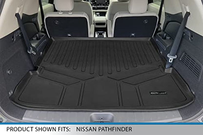 SMARTLINER All Weather Custom Fit Cargo Liner Mat Behind 2nd Row Compatible with 2022-2025 Nissan Pathfinder