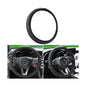 zipelo Elastic Stretch Steering Wheel Cover, Microfiber Breathable Ice Silk, Universal 15 Inch Anti-Slip Car Steering Wheel Protector, Warm in Winter and Cool in Summer for Women (Style4-Black) - color: Style4-Black