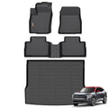 Binmotor-Floor Mats & Cargo Liner Set for Nissan Kicks 2025 2026 SV SR (Not for S), All Weather Mats Cargo Trunk Mat Waterproof Car Mats for Nissan Kicks 2025 Accessories Custom Fit - style: 1) Car Mats for Nissan Kicks (2025) full set