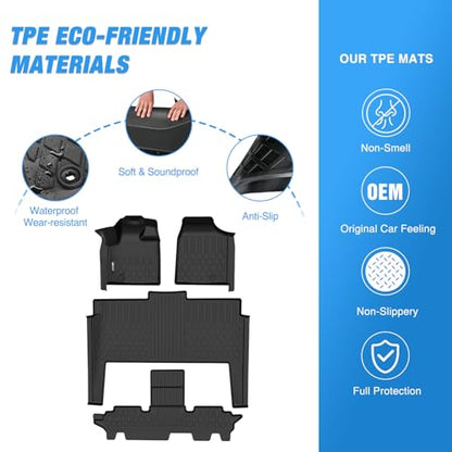 Nilight Floor Mats for Dodge Grand Caravan 7 Seats 2011-2021/2008-2016 Town & Country (Stow'n Go Only) All Weather Custom Fit Heavy Duty Floor Liners - color: 2011-2021 Grand Caravan|