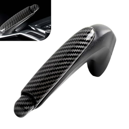 Emergency Brake Parking Handle Cover, ABS Car Handbrake Protector, Carbon Fiber Texture Decoration Accessories, Compatible with Civic 2006-2011 47115-SNA-A82ZA (Black)