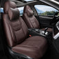 TIEHESYT Mature Brown Car Seat Covers, Breathable Faux Leather, Universal Fit, Front Pair with Headrest, Compatible with Most Vehicles - color: Coffee, size: Front Pair