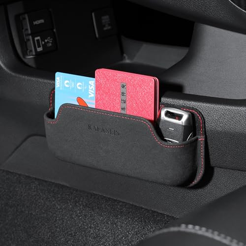 Adhesive Sunglasses Holders for Car Dashboard Car Seat Side Center Console Mini Tray Storage chapstick holder for car Auto side Door Eyeglass Card Pen Phone Tray Pouch Pocket Seat Gap Filler Organizer