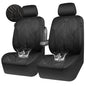 CAR PASS Waterproof Car seat covers Front Seats covers Neoprene Wetsuit, All-Weather Non-Slip Durable, Universal Fit for SUV Sedans Trucks Vans Automotive, Armrest Airbag Compatible, 3D Emboss 2 Black - color: ALL Black-Front Seat, size: Two Front