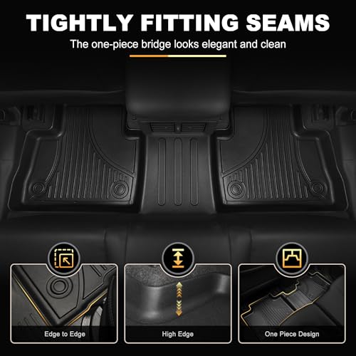 Floor Mats Fit for 2024-2026 Mazda CX-90 & CX-90 PHEV 7 Seats All Weather CX90 Accessories - style: 2)24-25 CX-90 Floor Mats