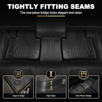 Floor Mats Fit for 2024-2026 Mazda CX-90 & CX-90 PHEV 7 Seats All Weather CX90 Accessories - style: 2)24-25 CX-90 Floor Mats