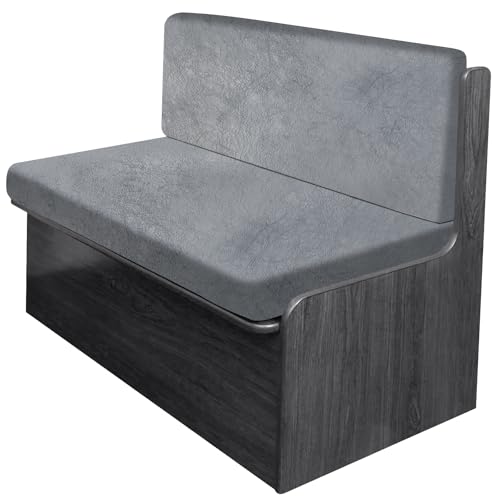 molasofa Leather Like RV Dinette Cushion Covers, RV Booth Seat Cover Stretchable Camper Cushion Couch Covers Washable Slipcovers for RV Camper Car Bench(1 Backrest Cover & 1 Bench Cover, 08Dark Gray) - color: 08dark Gray, size: 1 Bench Cover & 1 Backrest
