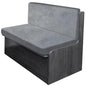 molasofa Leather Like RV Dinette Cushion Covers, RV Booth Seat Cover Stretchable Camper Cushion Couch Covers Washable Slipcovers for RV Camper Car Bench(1 Backrest Cover & 1 Bench Cover, 08Dark Gray) - color: 08dark Gray, size: 1 Bench Cover & 1 Backrest
