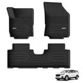 3W 2018-2023 2024 Chevy Equinox Floor Mats/GMC Terrain Floor Mats, TPE All Weather Custom Fit for Chevrolet Equinox/GMC Terrain Denali Accessories 1st and 2nd Row Full Set Car mats - size: Chevy Equinox 2018-2024 Floor Mats