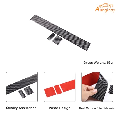 Carbon Fiber Center Control Panel Dashboard Strips Trim Sticker Fit Toyot@a Tundra/Sequoia 2022-2024 Center Console Molding Panel Cover Dashboard Central Control Strip Interior Decorative Accessories - size: Center Control Panel Dashboard Strips Trim