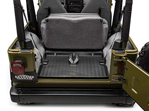 Barricade Cargo Liner; Black Compatible for 97-06 Jeep Wrangler TJ, Excluding Unlimited