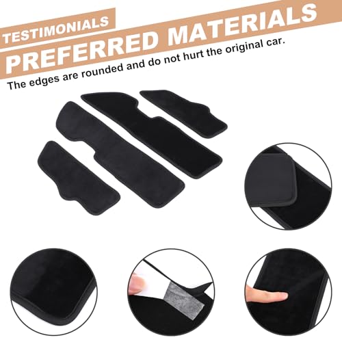 Car Door Anti Kick Pad Compatible with Toyota Land Cruiser 250 Prado LC250 J250 /Lexus GX 2024 2025,Car Door Anti-Dirty Mat Dust Resistant Protector Cover Car Accessories