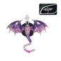 ORIESSE Purple Dragon Car Accessory,1pcs Bling Wyvern Car Air Freshener Vent Clip,Cute Girly Refillable Air Freshener Diffuser,Dazzing Rhinestone Dashboard Decoration for Women