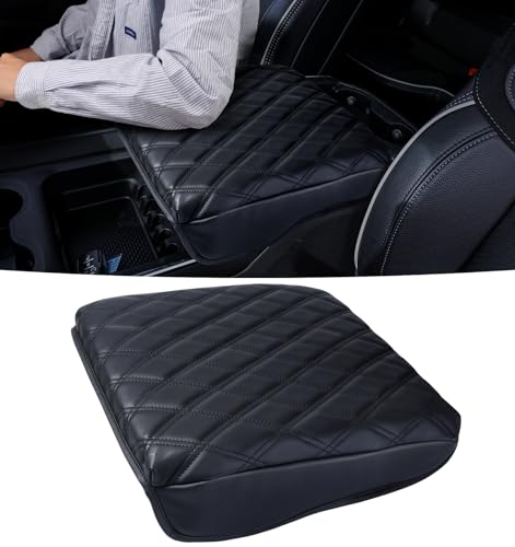 Center Console Cover for 2019-2025 2026 Dodge Ram 1500/2500/3500 Accessories Armrest Cover Cushion PU Leather Middle Console Cover Pad Anti-Scratch (Bucket Seat Only) - color: Bucket Console Ram 2019+