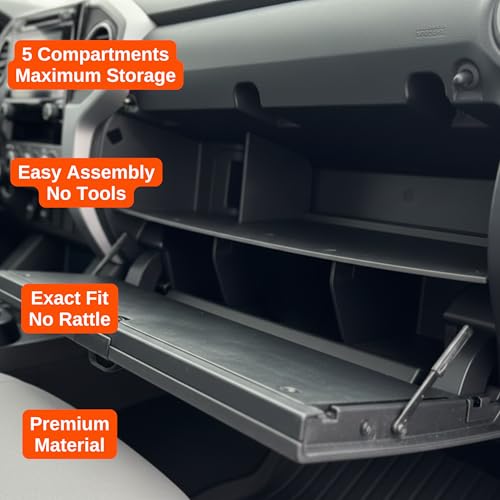 – Glove Box Organizer for Toyota Tacoma (2024-2026) – Made in USA - SLX183 - size: 2024-2026, style: Glove Box Organizer