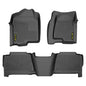 PIT66 Floor Mats Cargo Liners Compatible with 1999-2006 Chevy Silverado/Sierra GMC 1500 | Crew Cab (Heavy Duty) TPE Truck Accessories Cargo Liners All Weather Protection - size: Fit Silverado/Sierra 1500 Crew 99-06 | 3PCS