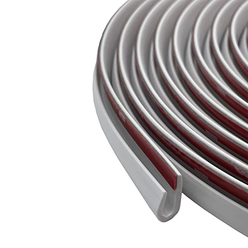 Car Door Edge Guards, White U Channel Rubber Trim Protector for Cars & Trucks, Anti-Scratch Door Edge Guard – 10Ft Length - color: White, size: 10 Feet