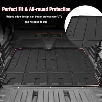 Trunk Mat for Honda Pioneer 700-4 14-24, TPE Rear Cargo Liner Bed Mat All Weather Protector Slush Liner for UTV Honda Pioneer 700-4 2014-2024 Accessories, Replace# 0SP42-HL3-201