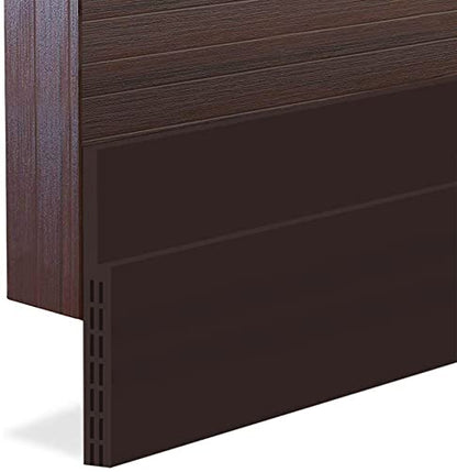 [New Upgrade] Huge Gap Door Draft Stopper, 3.4" W Widened Door Sweep Seal Gap Up to 1.8" for Interior & Exterior Doors - Keeping Draft, Noise, Dust and Unwanted Animals Out,3.4" W x 39" L,Brown - size: Brown
