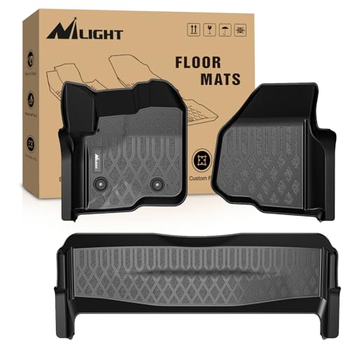 Nilight TPE Floor Mats for Ford F250 F350 F450 SuperCrew Crew Cab 2012 2013 2014 2015 2016 All Weather Custom Fit Heavy Duty Floor Liners