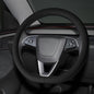 Microfiber Leather Universal 14.5-15 inch Steering Wheel Cover,Easy to Install Non-Slip Breathable Steering Wheel Protector Black
