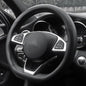 D Shaped Steering Wheel Cover, Flat Bottom Car Wheel Cover 14 1/2-15 inch (37-39 cm), Non-Folding Packaging, Microfiber Leather, Black - color: 3. Flat Bottom, size: D Shaped: Medium 14 1/2''-15''
