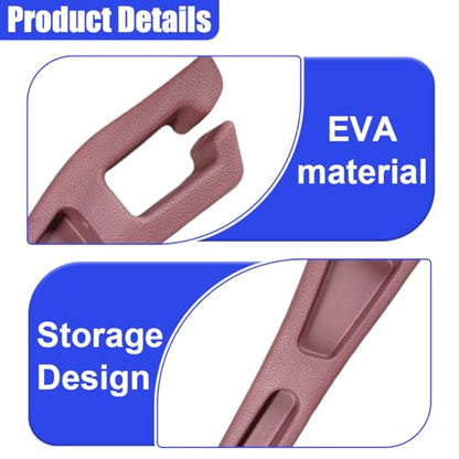 2PCS Car Seat Gap Filler Organizer, Car Center Console Side Plug with Storage Slot Prevent Falling, Multifunctional Vehicle Interior Phone Holder Accessories for Cars, Trucks, SUVs (Red)