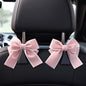 2-Pack Car Purse Hooks for Hanging Purses and Bags, Cute Bow car seat headrest Hooks for Hanging car Purse Hooks. (Pink) - color: Pink