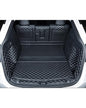 Compatible with Tesla Model Y 2020-2025 5 Seat Trunk Mat Cargo Mat Dog Cover Mat Car Trunk Liner Full Coverage Protection - color: Black with Black Stitching, size: 2020-2025 Full Coverage Cargo Mat
