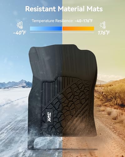 3W Floor Mats & Cargo Liner Fit for Jeep Grand Cherokee 2016-2021/ Grand Cherokee WK 2022 2023 (Non L), TPE All Weather Custom Fit 1st and 2nd Rows Car Mats and Trunk Liner, Black - size: Jeep Grand Cherokee 16-21 Floor Mat & Cargo Liner