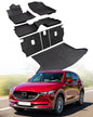 7 PCS for Mazda CX5 Floor Mats 2025 2024 2023 2022 with Cargo Liners Backrest Mat, Full Set Back Seat Cover Protector All Weather Trunk Front Rear Automotive Car Rubber Carpet Mat CX-5 Accessories