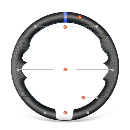 MEWANT Hand Stitch Steering Wheel Cover for Dodge Ram 1500 2002-2003 Dodge Ram 1500 Steering Wheel Wrap Truck Accessory - color: Customized Faux Leather Steering Wheel Cover
