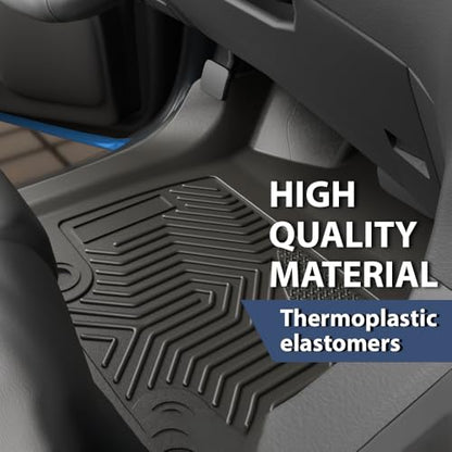 PIT66 Floor Mats Cargo Liners Compatible with Toyota Tacoma Double Cab 2016-2023/Not Fit Manual Transmission, Not Fit Vehicles with Vinyl Flooring, All Weather Floor Liners TPE Interior Accessories - size: Fit Toyota Tacoma Double Cab 2016-2023 | 3PCS