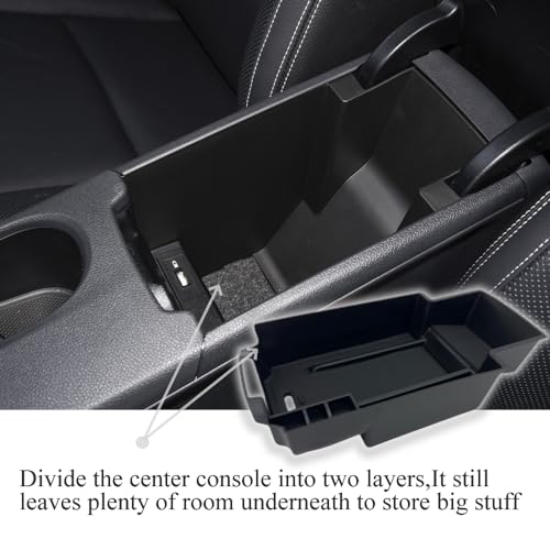 Center Console Organizer Compatible with 2014-2019 Mercedes-Benz Benz CLA-Class CLA45 AMG CLA250/2015-2020 GLA-Class GLA250 GLA45 AMG ABS Armrest Storage Tray Insert Box - size: for CLA-Class | 2014-2019 & GLA-Class | 2015-2020