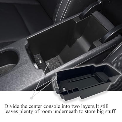Center Console Organizer Compatible with 2014-2019 Mercedes-Benz Benz CLA-Class CLA45 AMG CLA250/2015-2020 GLA-Class GLA250 GLA45 AMG ABS Armrest Storage Tray Insert Box - size: for CLA-Class | 2014-2019 & GLA-Class | 2015-2020