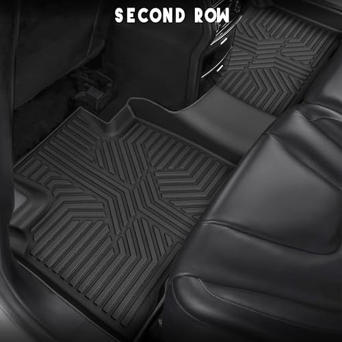 KARPAL Floor Mats for 2015-2024 2025 2026 Ford Edge, Custom Fit TPE All Weather Ford Edge Accessories 1st & 2nd Row Floor Liner & Trunk Mat - style: 2015-2026 | For Ford Edge | 1st & 2nd Row & Cargo