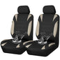 CAR PASS Neoprene EVA Waterproof car seat Covers Front Seats Only, Universal fit for SUV Vehicles Automotive with 5mm Composite EVA Inside,Airbag Compatible (Two Seats 6PCS, Black and Beige) - color: Black and Beige