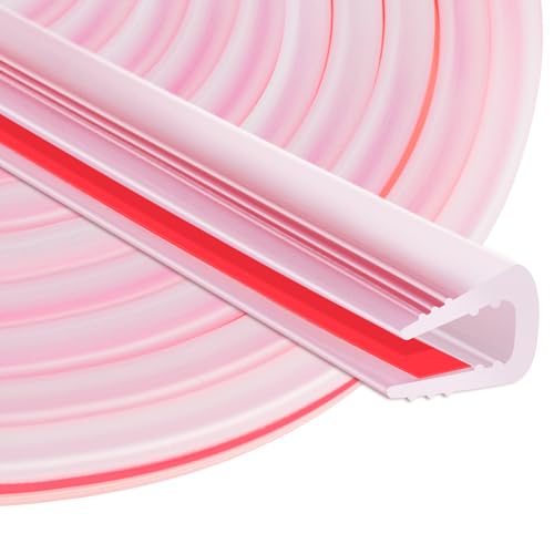 Rubber Edge Trim U Channel, 1/4" Self Adhesive Sheet Metal Edge Guard Protector, EPDM Seal Strip for Car Doors, Steel Plates, Glass, Hatches, Table Corners, Fit 1/4"(6.4mm), 20Ft, Clear - color: Clear, size: 1/4" x 20'L