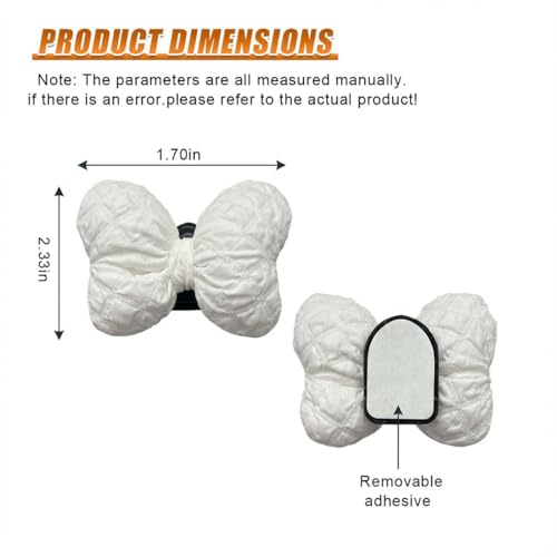 2PCS Car Mini Hooks, Multifunctional Self-Adhesive Car Dashboard Storage Hook, Universal Hanging Auto Interior Backseat Hanger Decoration Accessories for Key Cable Mask Earphone (White)