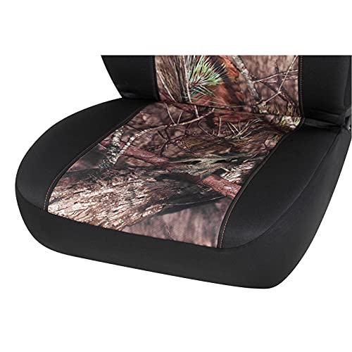Mossy Oak Camo Seat Covers Low Back - Made with Waterproof Oxford and Cotton Twill, Airbag Compatible, Universial Fit Most Bucket Seats - Official Licensed Product - color: Oxford&Cotton Low Back